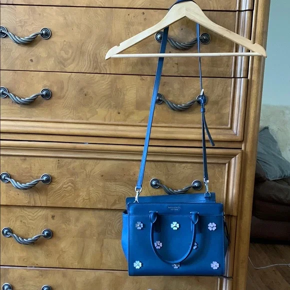 Kate Spade Blue and Purple Satchel with Silver Hardware - Picture 2 of 11